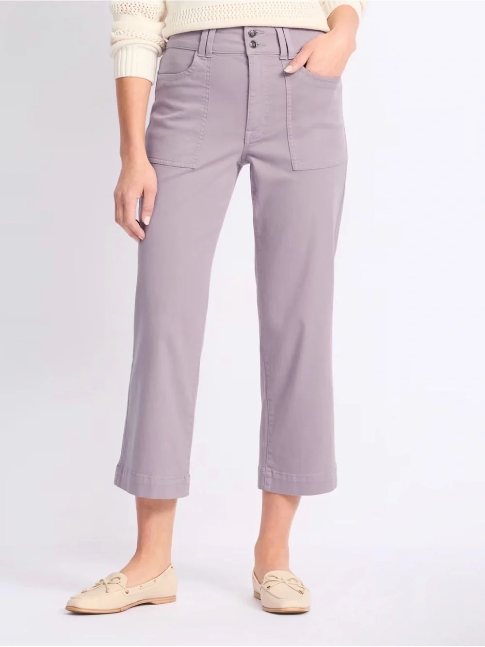 Studio Women’s Purple Wide Leg Capris